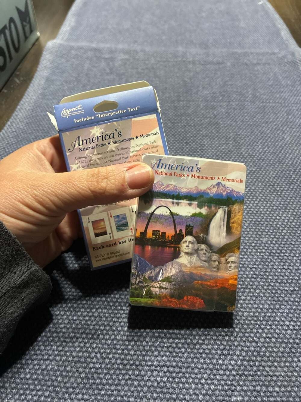 NIP Impact America's National Parks Monuments Memorials Playing Cards